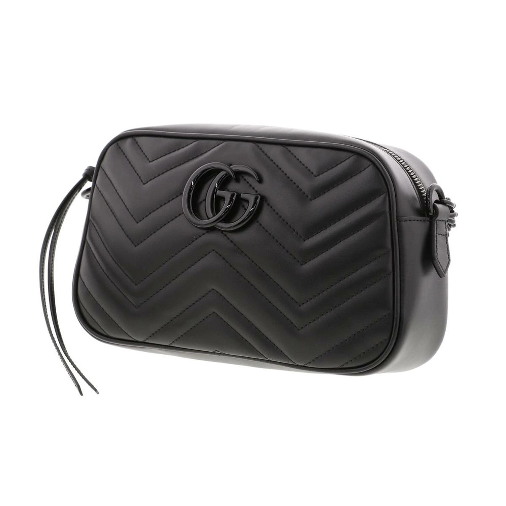 Gucci GG Quilted Bag Marmont Black Shoulder